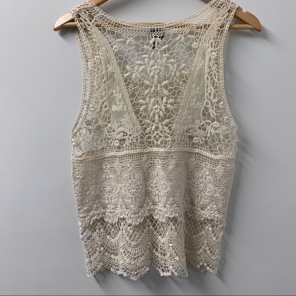 Dynamite Crochet Lace Tank *Free with Purchase* - Picture 2 of 7
